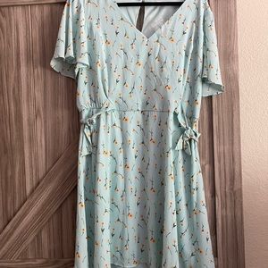 Light Blue Floral Dress
